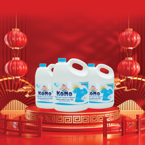 Nước giặt công nghệ mới màu xanh lớn KOMO BABY