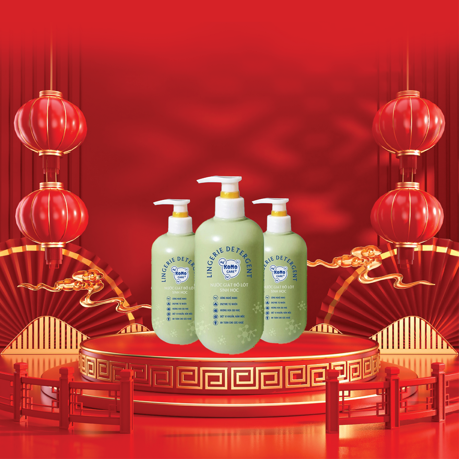 Nước giặt đồ lót sinh học KOMO