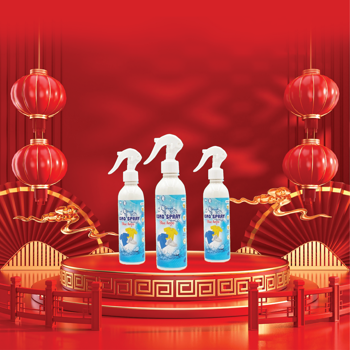 Xịt thơm KOMO SPRAY Blue hope