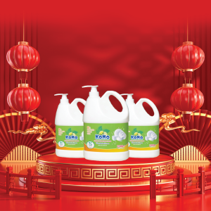 Nước Rửa Chén KOMO Hương Chanh Cam Can 2000ML